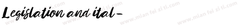 Legislation and ital字体转换